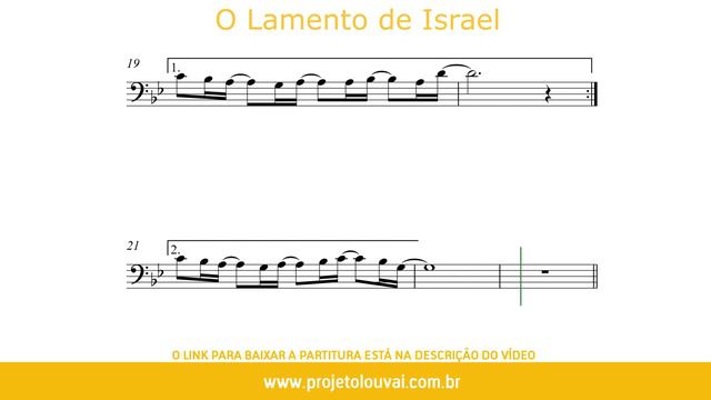 O Lamento de Israel - Sérgio Lopes - Partitura para Bombardino (COVER) - GRÁTIS смотреть онлайн