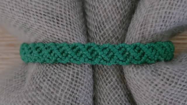 Macrame by Afeng： 6股绳编法（4）｜Macrame Bracelet ｜手链｜编绳｜简单易学Easy смотреть онлайн