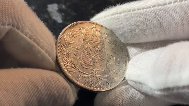 France 5 francs, 1821. Франция 5 франков, 1821. LOUIS XVIII ROI DE FRANCE. Людовик XVIII. KM# 711 смотреть онлайн