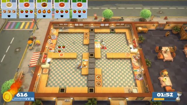 Overcooked! 1 AYCE - Level 6-2 4 Stars (2 Players) смотреть онлайн