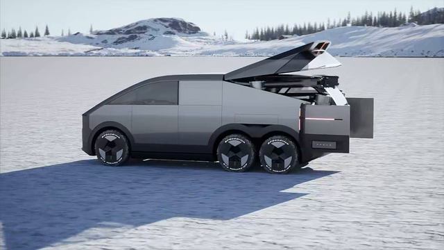 Электрический минивэн «авианосец» с местом для дронолета смотреть онлайн