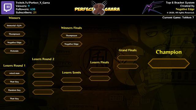 Custom Top 8 Bracket System For a client By Negative Edge смотреть онлайн