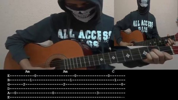 Stalker - The Peaceful Ending (Tab) Guitar Cover Acoustic