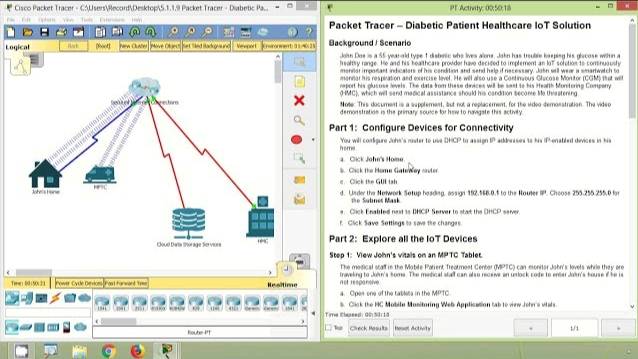 5.1.1.9 Packet Tracer - Diabetic Patient Healthcare IoT Solution смотреть онлайн