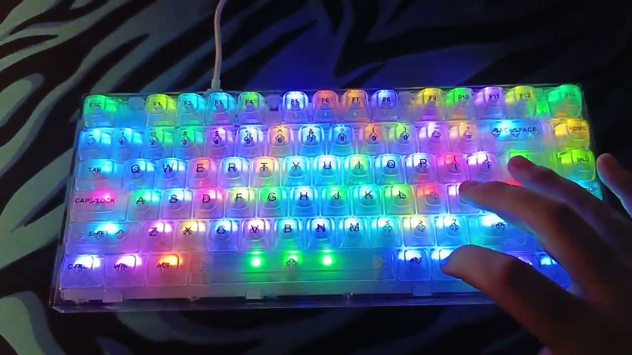 Обзор прозрачной механической клавиатуры YUNZII X75 смотреть онлайн