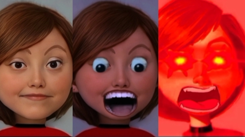 злые лица Эластики (шаблон можно использовать) смотреть онлайн