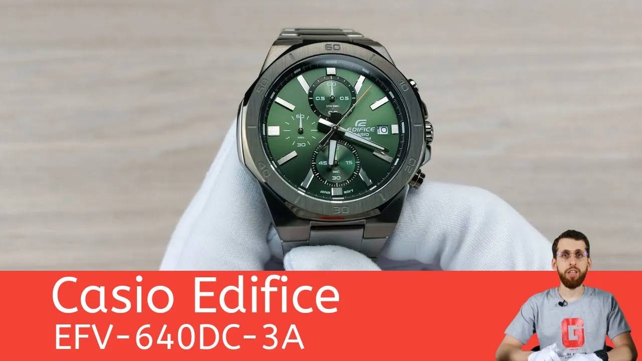 Графитовая зелень / Casio Edifice EFV-640DC-3A