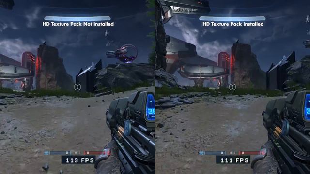 Halo Infinite HD Texture Pack On Vs Off FPS Test
