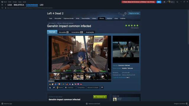 Como Instalar Mod de Genshin Impact no Jogo Left 4 Dead смотреть онлайн