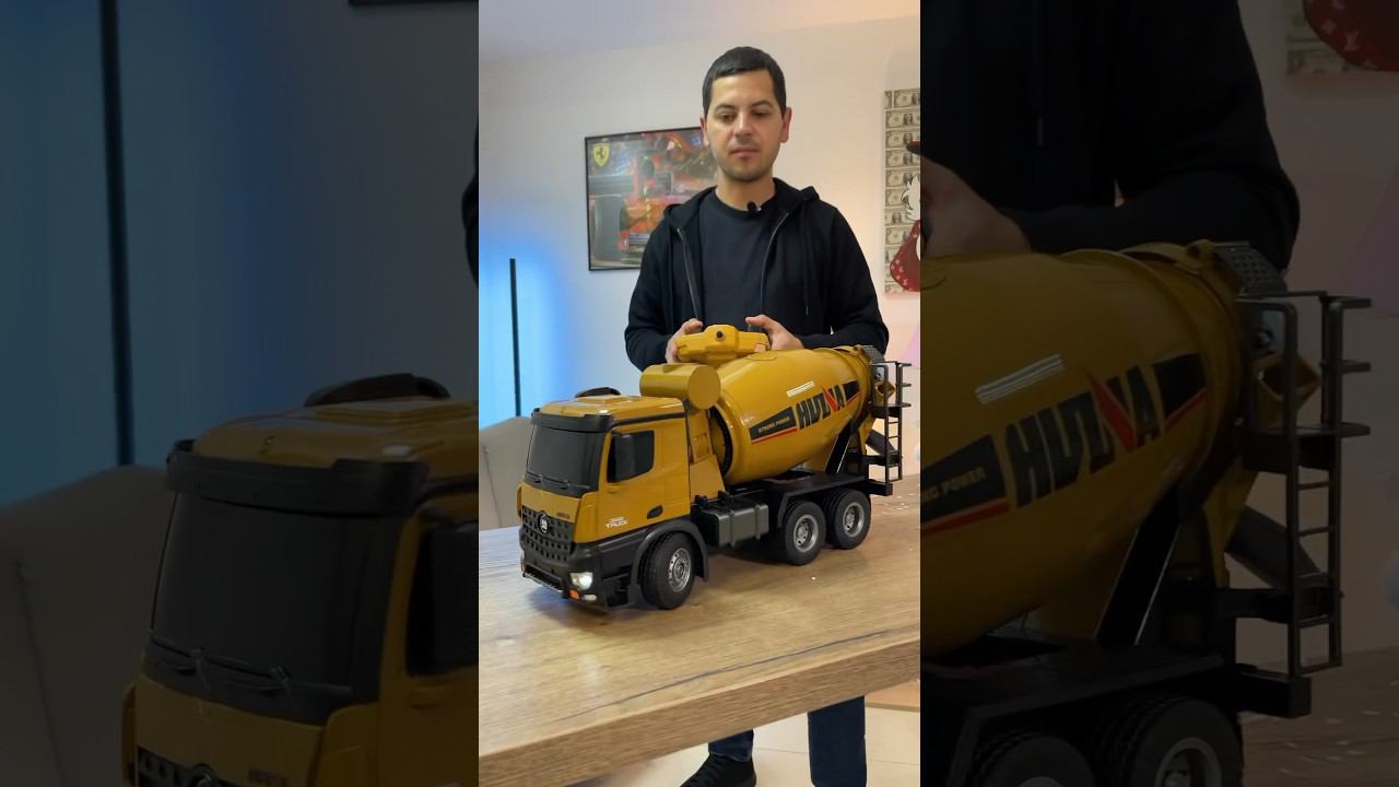 Бетономешалка крупного размера с емким АКБ! Ссылка в комментариях смотреть онлайн