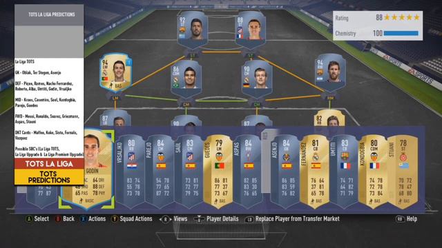 FIFA 18 TOTS La Liga Predictions FT TOTS Ronaldo, TOTS Messi, TOTS Griezmann смотреть онлайн