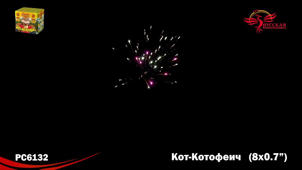 РС6132 Салют "Кот -Котофеич" (0,7"х8) МОДУЛЬ 1/40/1 смотреть онлайн