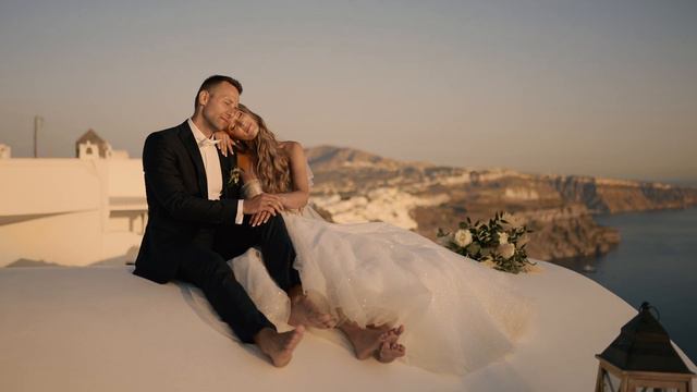 Adriana & Tomas | Wedding in Beautiful Santorini смотреть онлайн