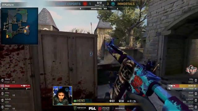 [Rerun] PGL Major Kraków 2017 [Grand Final] Gambit vs Immortals Game 1 смотреть онлайн