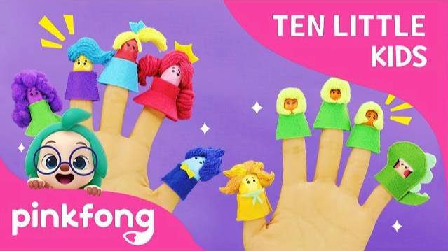 Ten Little Finger Kids | Ten Little Kids Songs | Pinkfong Songs for Children смотреть онлайн