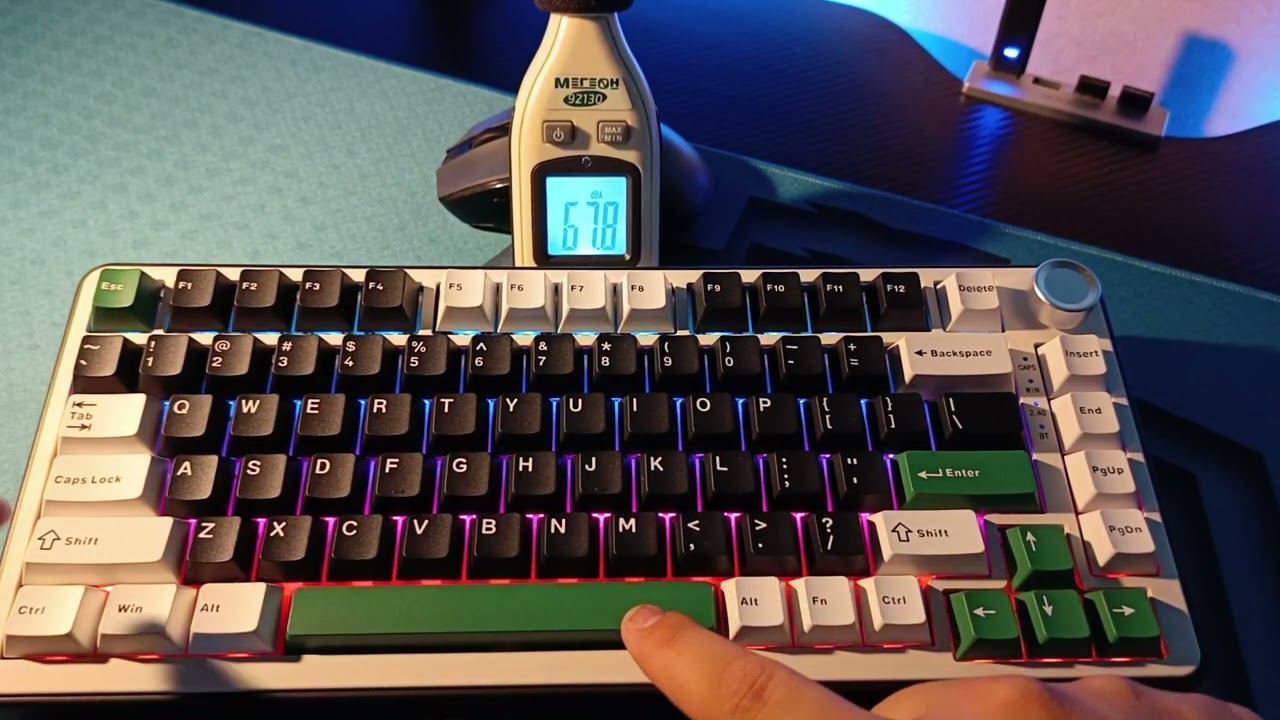 Обзор механической клавиатуры Yunzii B75 Pro — фирменный софт и RGB подсветка смотреть онлайн