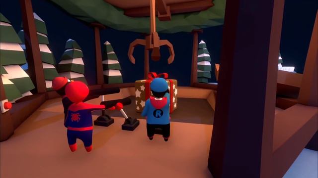 Human: Fall Flat | Ron Plays Christmas Special Celebration Lobby Funny Moments смотреть онлайн