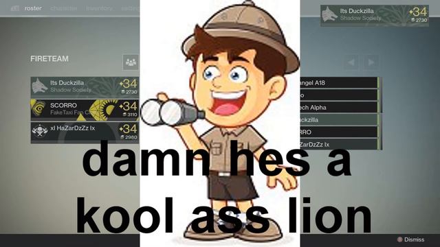 LIONS EAT ASS?!?! Destiny Funny Story With ButterMeSilly смотреть онлайн