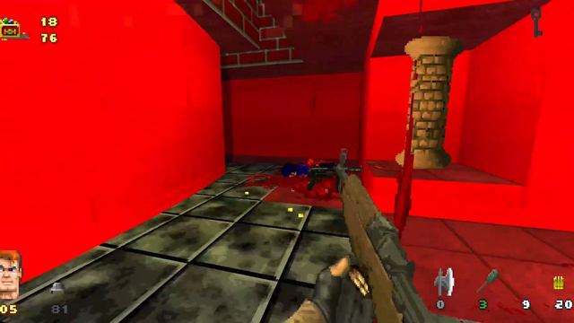 Brutal Wolfenstein 3D V7.0 - Spear of Destiny - Map Secret 1 смотреть онлайн