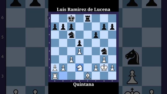 Luis Ramirez de Lucena vs Quintana 1-0 #chess #chessgame смотреть онлайн