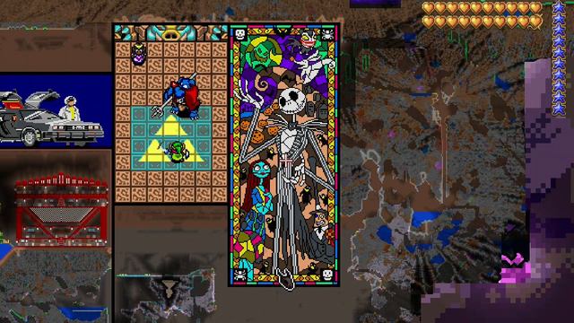 Terraria pixel art Nightmare before Christmas 🤗 смотреть онлайн