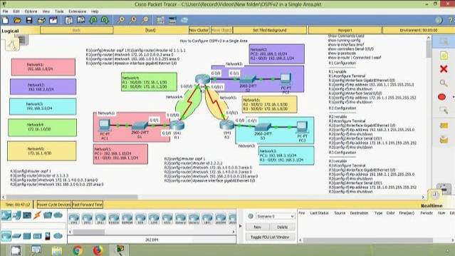 How to Configure OSPF Routing in Cisco Packet Tracer смотреть онлайн