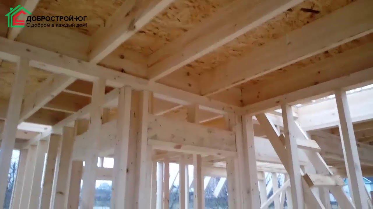 Каркас быстровозводимого дома в Калужской