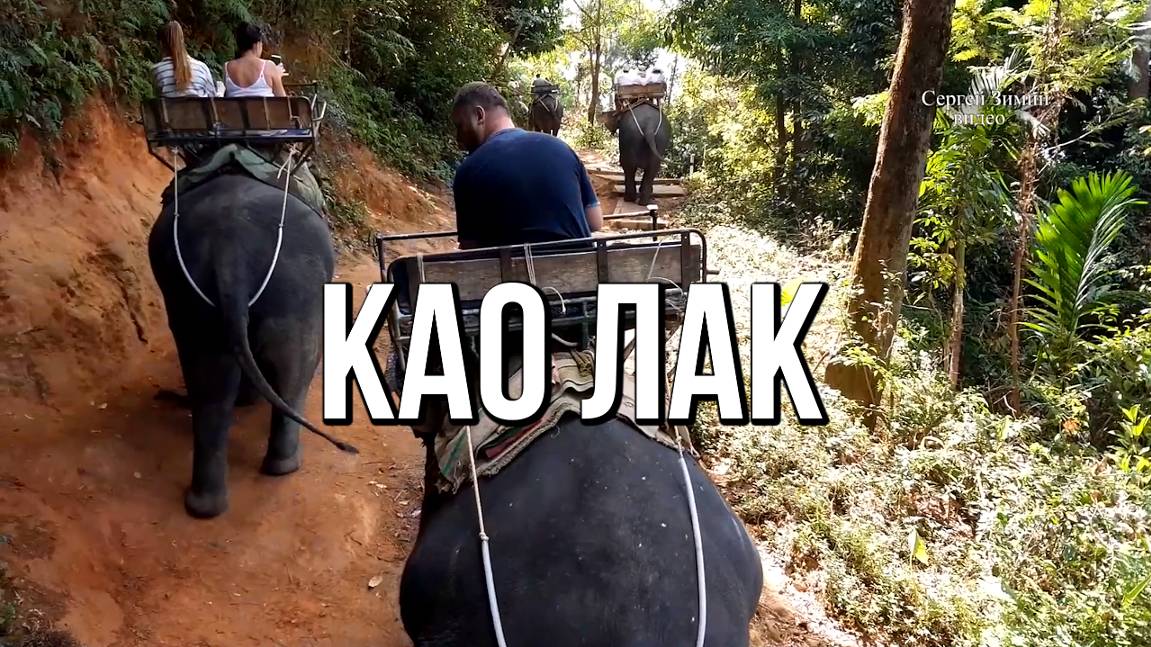 Катание на слонах в провинции Као Лак, Таиланд смотреть онлайн