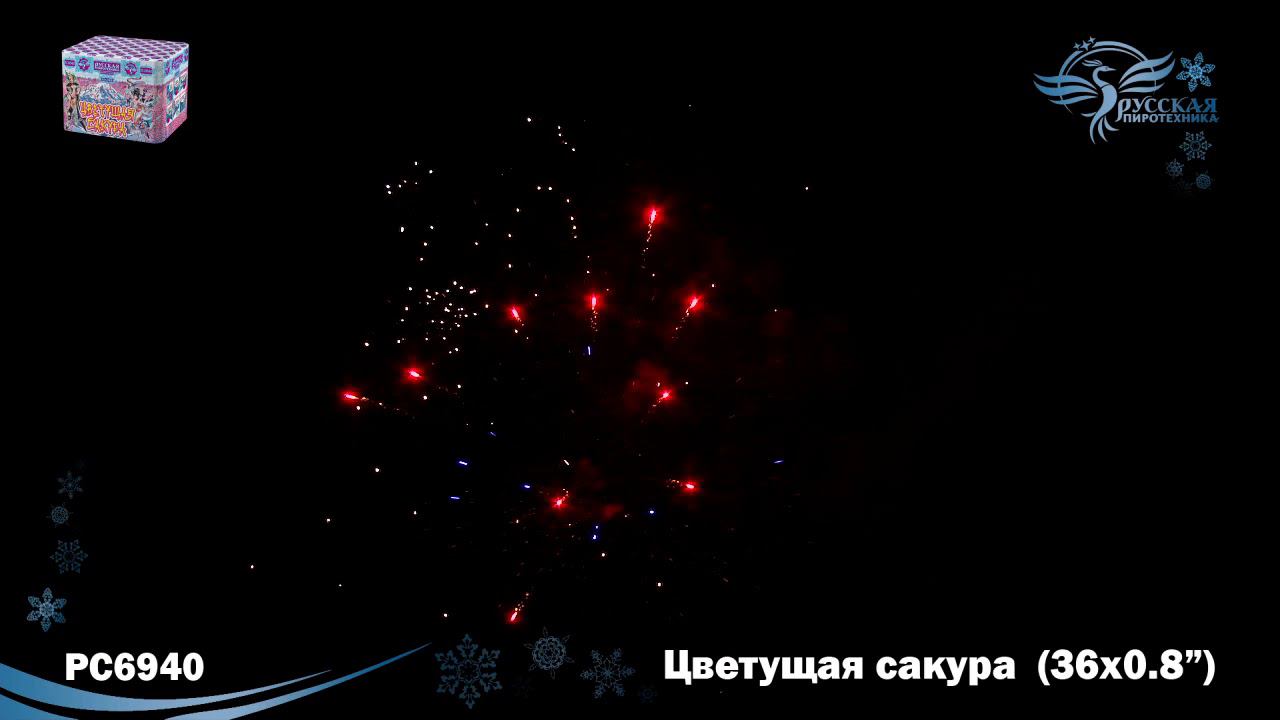 РС6940 Салют "Цветущая сакура" (0,8"х36) МОДУЛЬ 1/12/1 смотреть онлайн