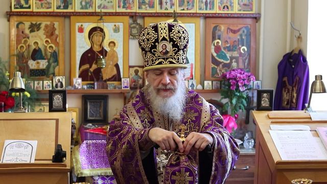 Проповедь епископа Амвросия (Тимрота) на Воздвижение Креста Господня 27 сентября 2024 года смотреть онлайн