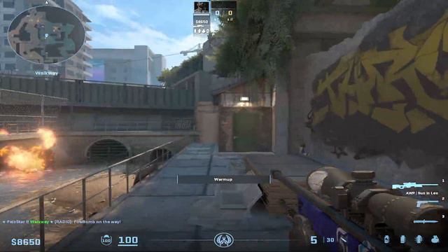 CS2 Overpass Short/Pipe Molotov смотреть онлайн