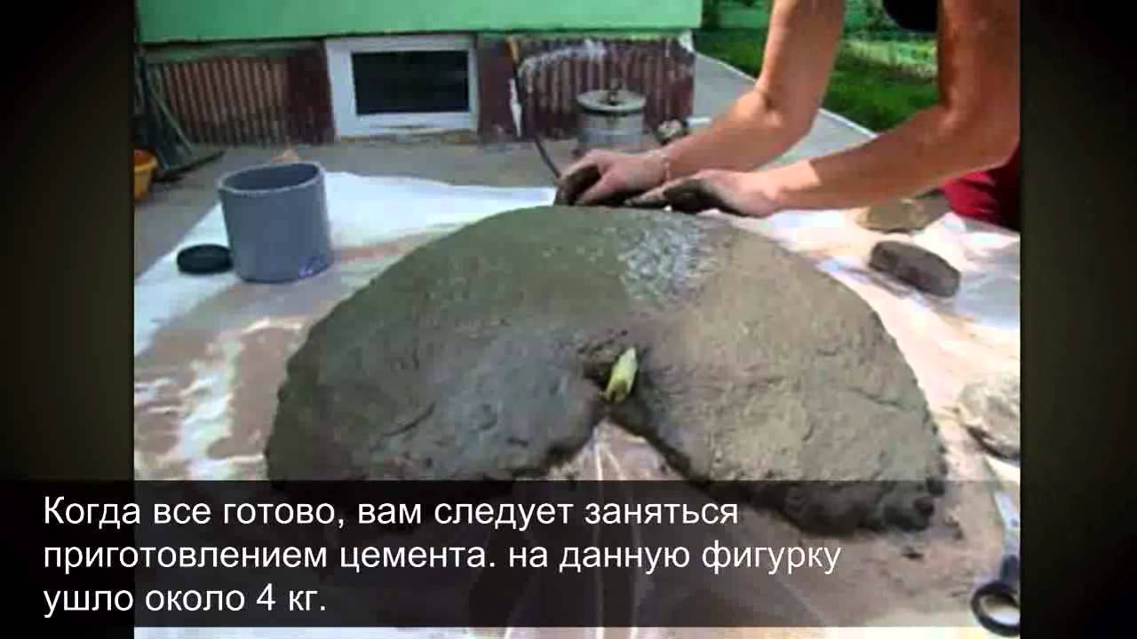 Как сделать фигурки для сада -- красивый лист