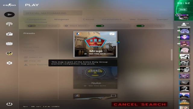 СТРИМ ПО CS:GO!!!!!MM С ВАМИ!!!! 1x1 смотреть онлайн