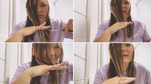 Стрижка - вспышка?!  Стригу сама себе каре