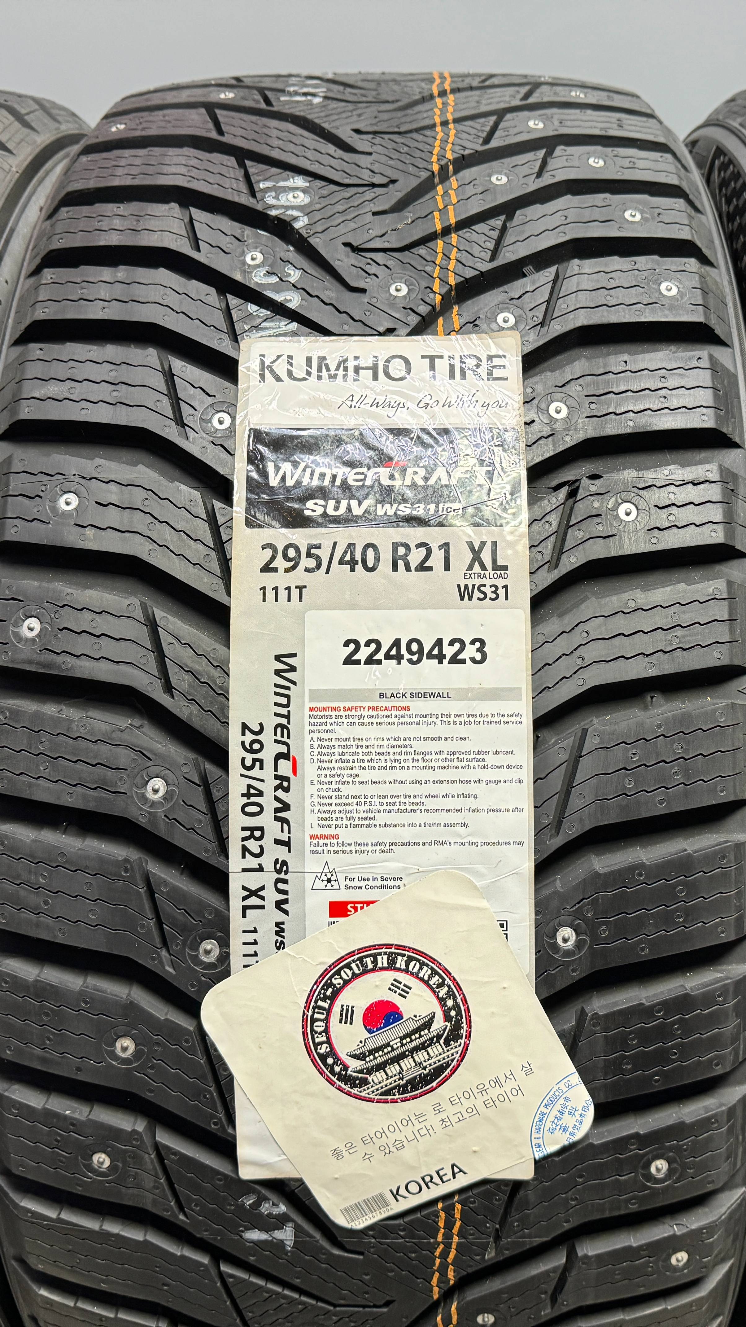 Kumho Wintercraft SUV Ice WS31 295/40 R21 111T XL