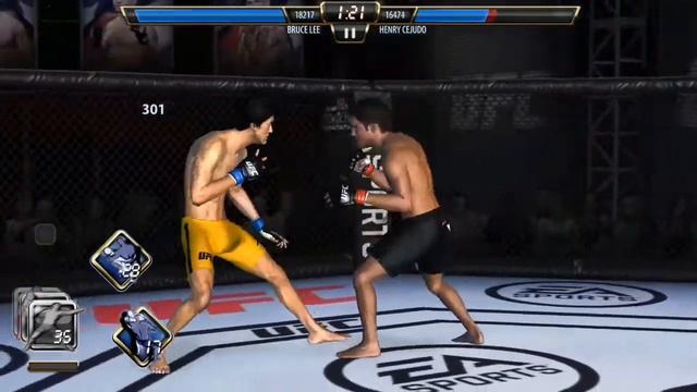 Bruce Lee Vs Henry Cejudo || UFC Mobile Full Fight.