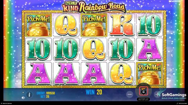 Pragmatic Play - Emerald King Rainbow Road - Gameplay Demo смотреть онлайн