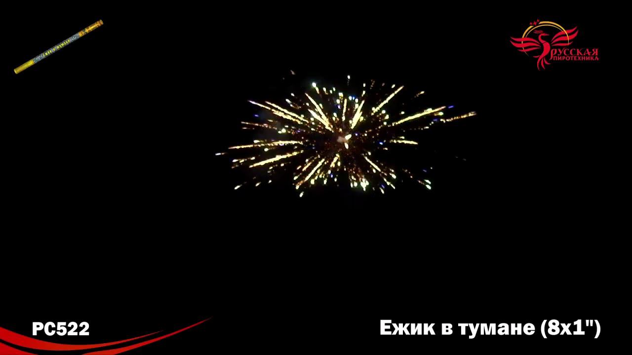 РС522 Римская свеча "Ёжик в тумане" (1,0"х8) 1/24/2 смотреть онлайн