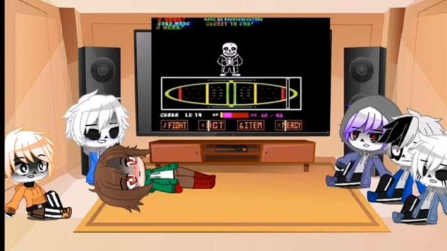 lll bad time trio and Murder time trio react ??? lll                              sans x ss chara