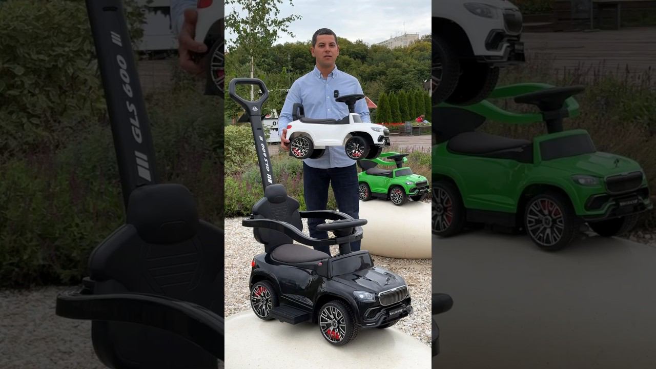Новые толокары GLS600 Maybach Z003ZZ в 3х комплектациях. Одна из них с пультом. Сайт cars-kids.com смотреть онлайн
