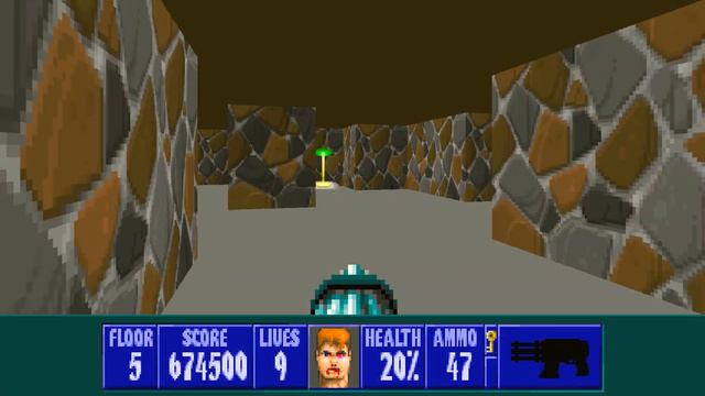 Wolfenstein 3D: Spear of Destiny F5 Guardian Of The Dungeon Door | Let's Play смотреть онлайн