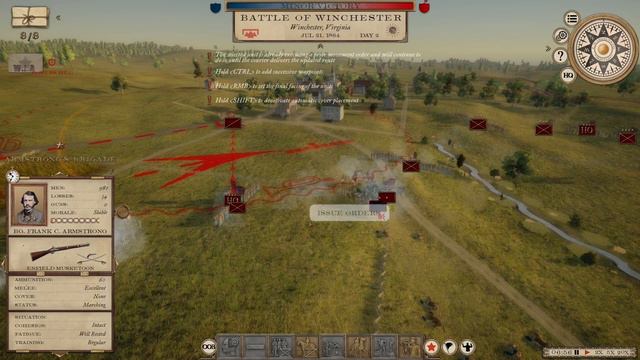Grand Tactician - Confederate 1864 Campaign - Episode 29: The Battle of Winchester смотреть онлайн