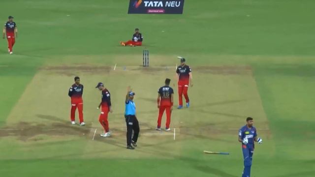 RCB Vs LSG Last Over Drama - Harshal Patel Tried To Mankad And Run Out Non Striker Ravi Bishnoi