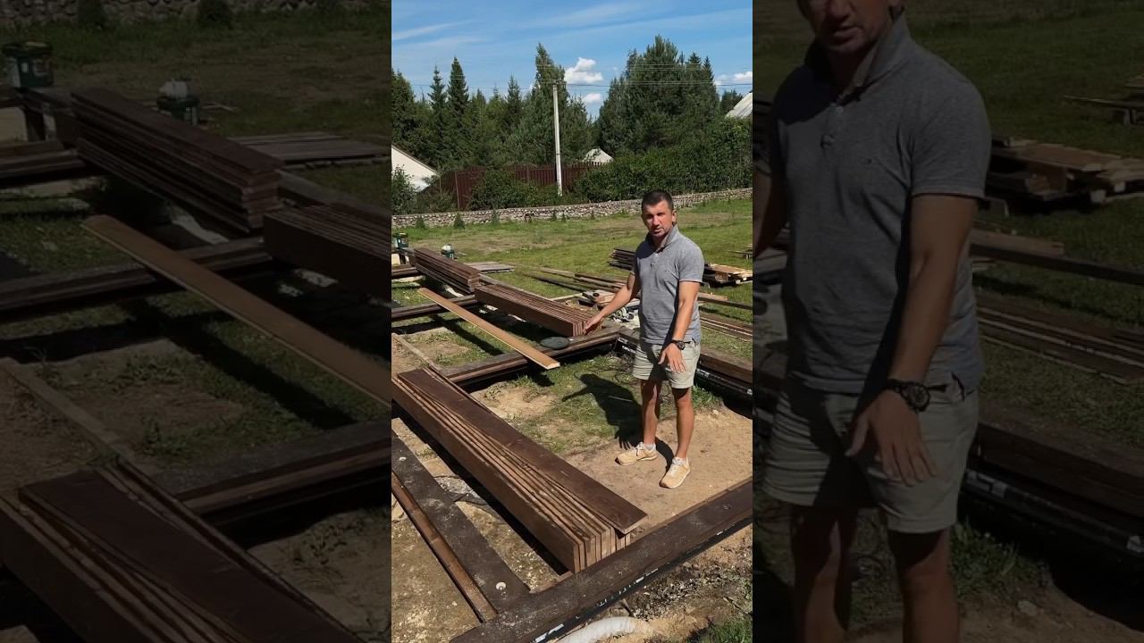 Укладка чернового пола при строительстве пристройки #пристройка #полы #каркасныйдом #строительство смотреть онлайн