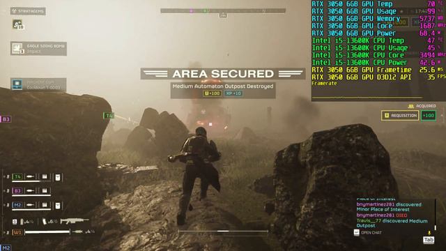 RTX 3050 6GB -Helldivers 2 720p Gameplay Test Using Ultra Settings With Medium Textures- 🐺 смотреть онлайн