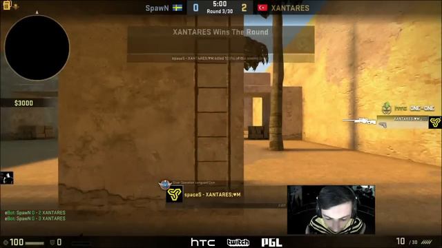 CS:GO SpawN Vs XANTARES 1vs1 BO3