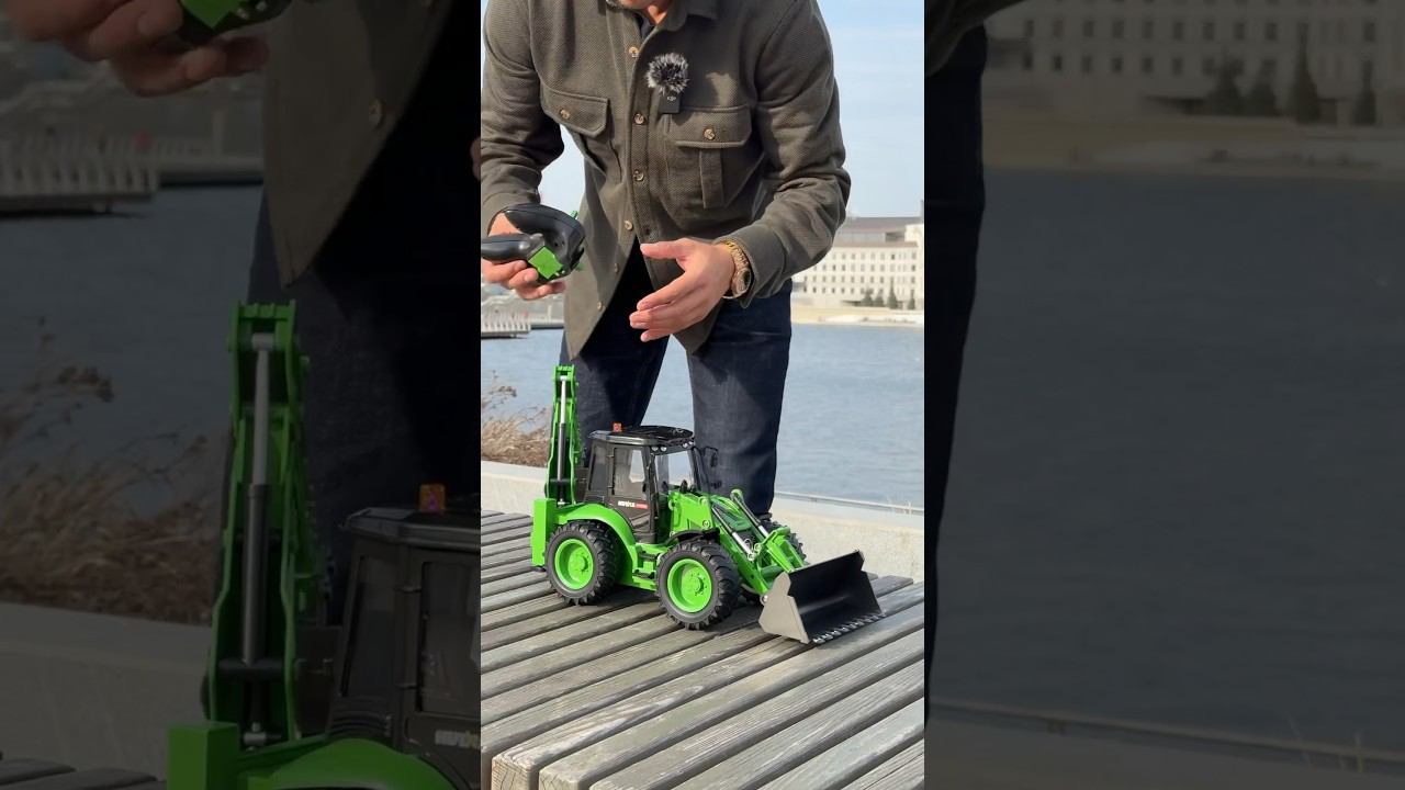 Новый р\у трактор экскаватор Huina HN1579 на нашем сайте CARS-KIDS.COM смотреть онлайн