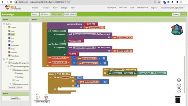 How to Create an Invoice Generator App using MIT App Inventor 2 | Part -2 смотреть онлайн