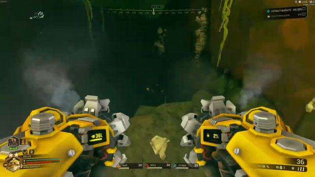 Deep Rock Galactic - Fungus Bogs; Mining Expedition; Driller solo gameplay смотреть онлайн