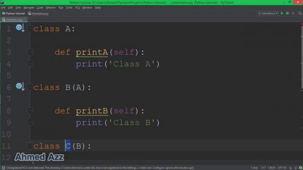 64.Python tutorial Inheritance بعض المصطلحات المهمة